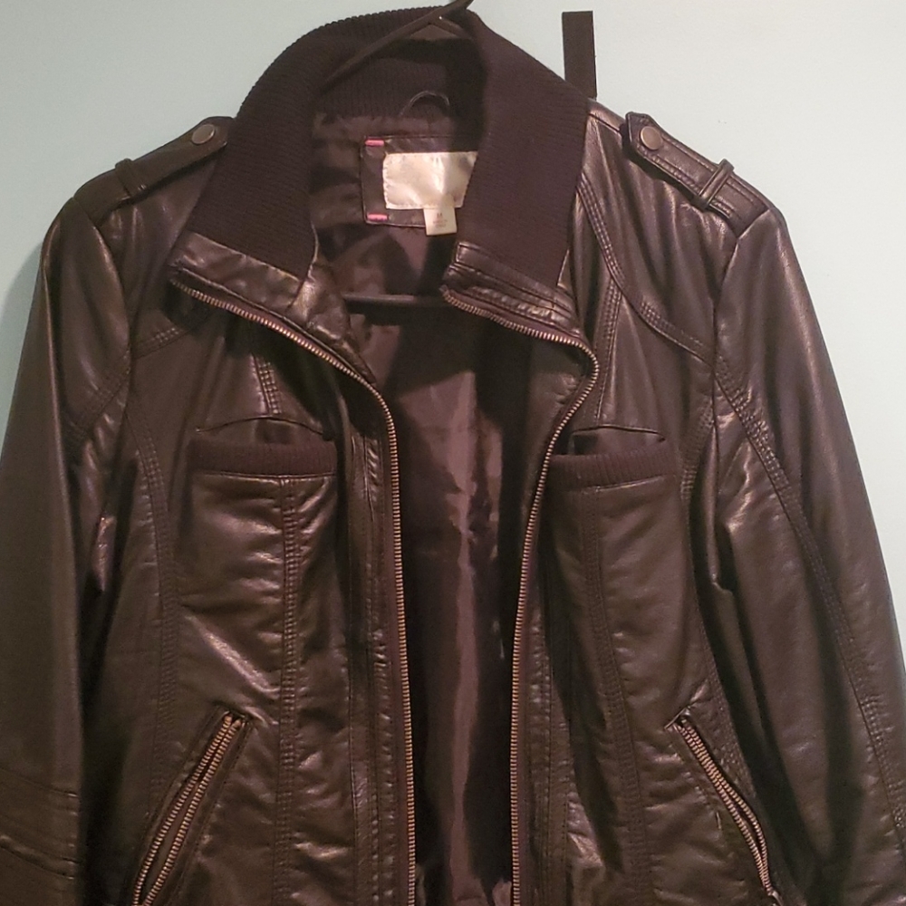 Faux Leather Jacket
